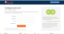 Desktop Screenshot of codeground.com
